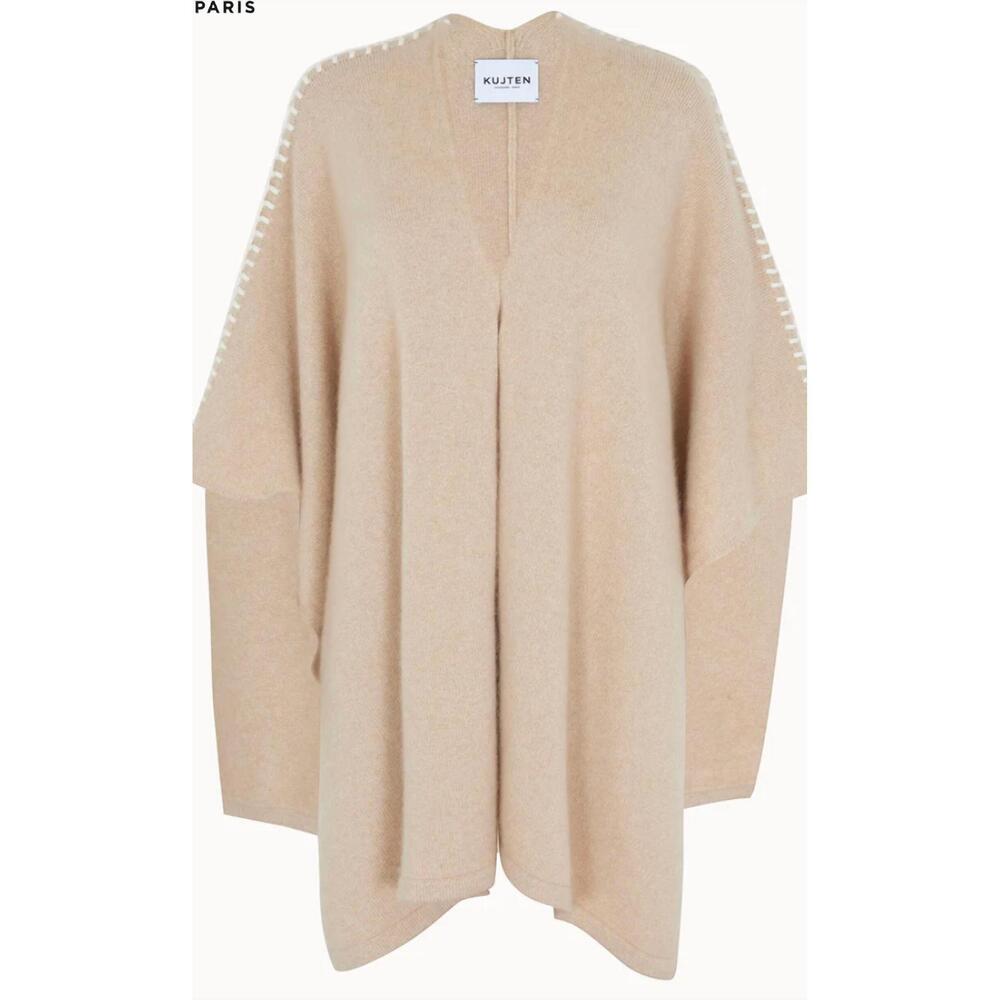 NEW KUJTEN women's valya cashmere cape in organic